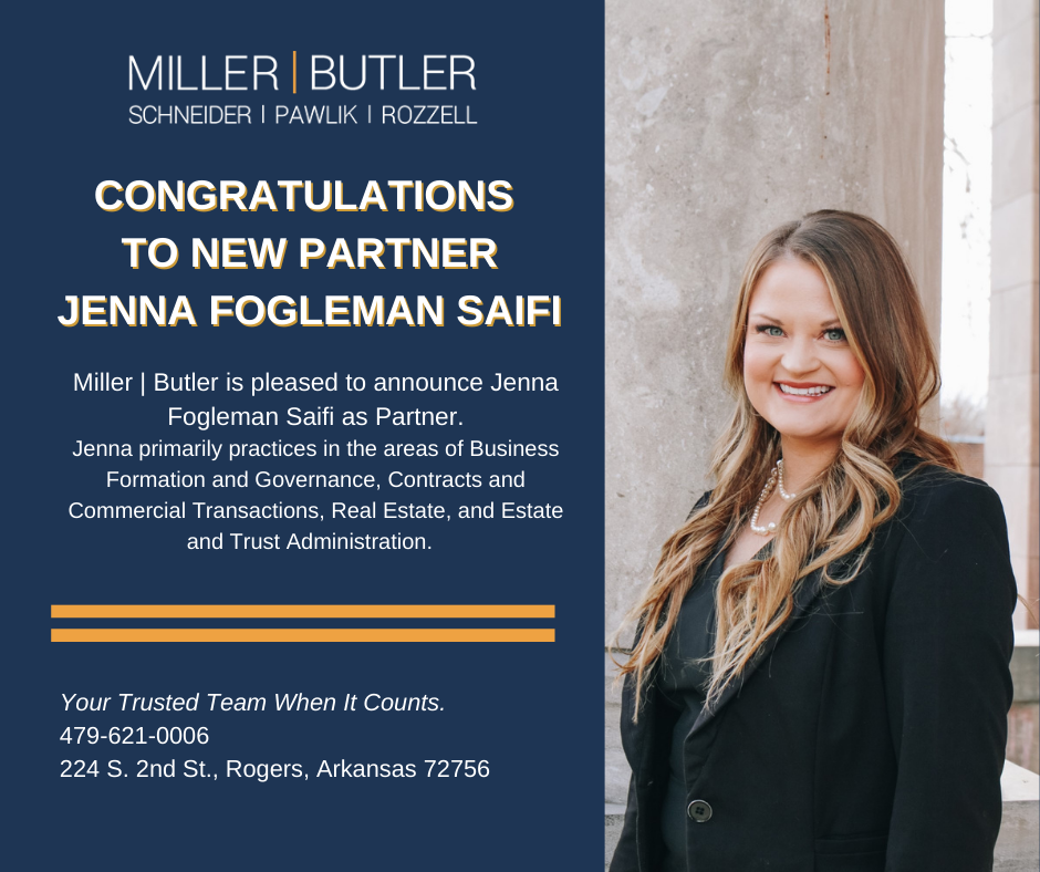 You are currently viewing Jenna Fogleman Saifi Named Newest Partner of Firm